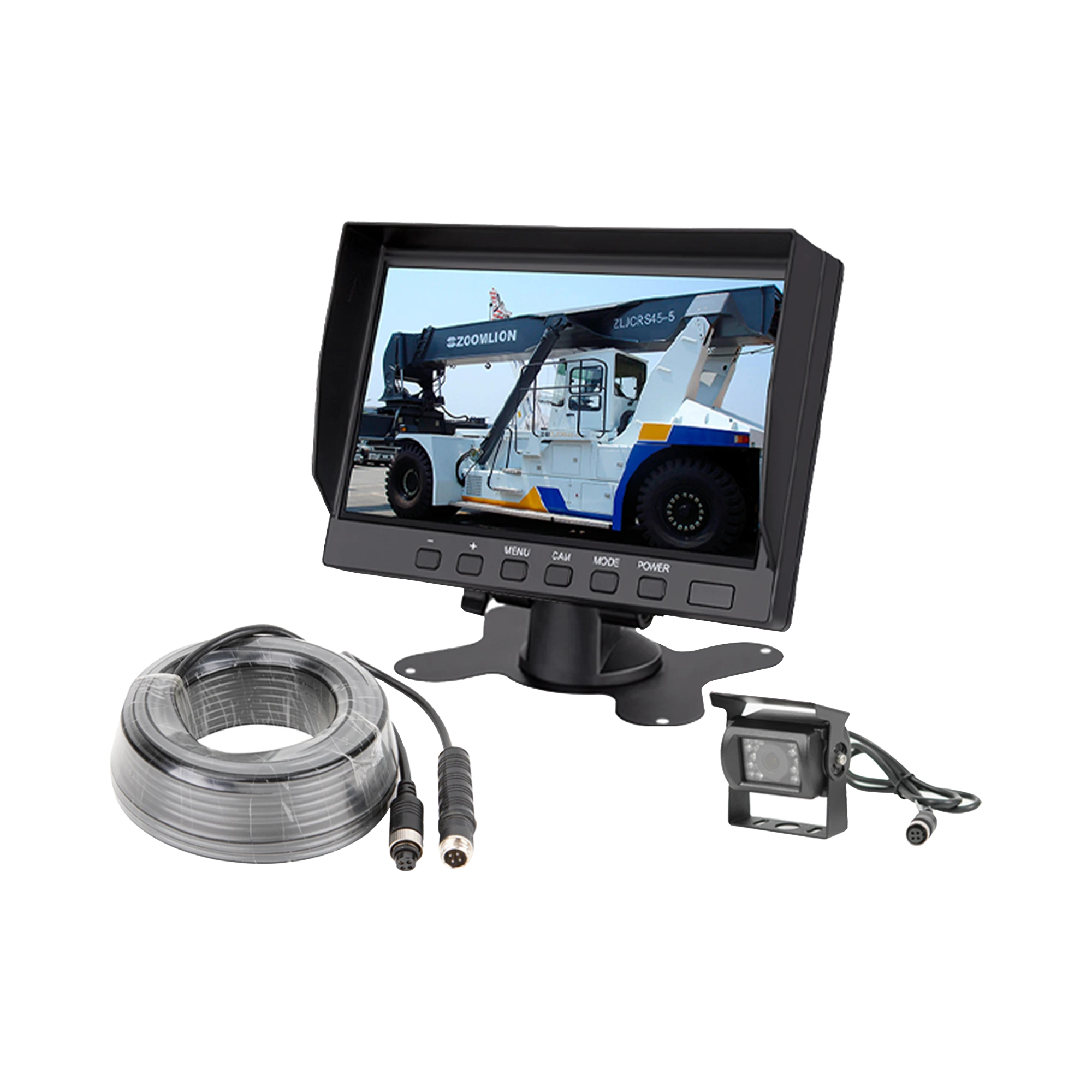 SISTEMA PROFESIONAL DE MONITOR Y CÁMARA ALÁMBRICO PARA VEHÍCULOS Y MONTACARGAS-Videograbadoras Móviles, Dash Cams y Body Cams-EPCOM-Bsai Seguridad & Controles