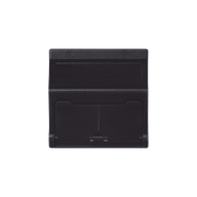 (KB80MD64/14) PLACA VOZ Y DATOS INCLINADA CON GUARDAPOLVO Y ADAPTADOR DOBLE PARA RJ45 KEYSTONE - COLOR GRAFITO