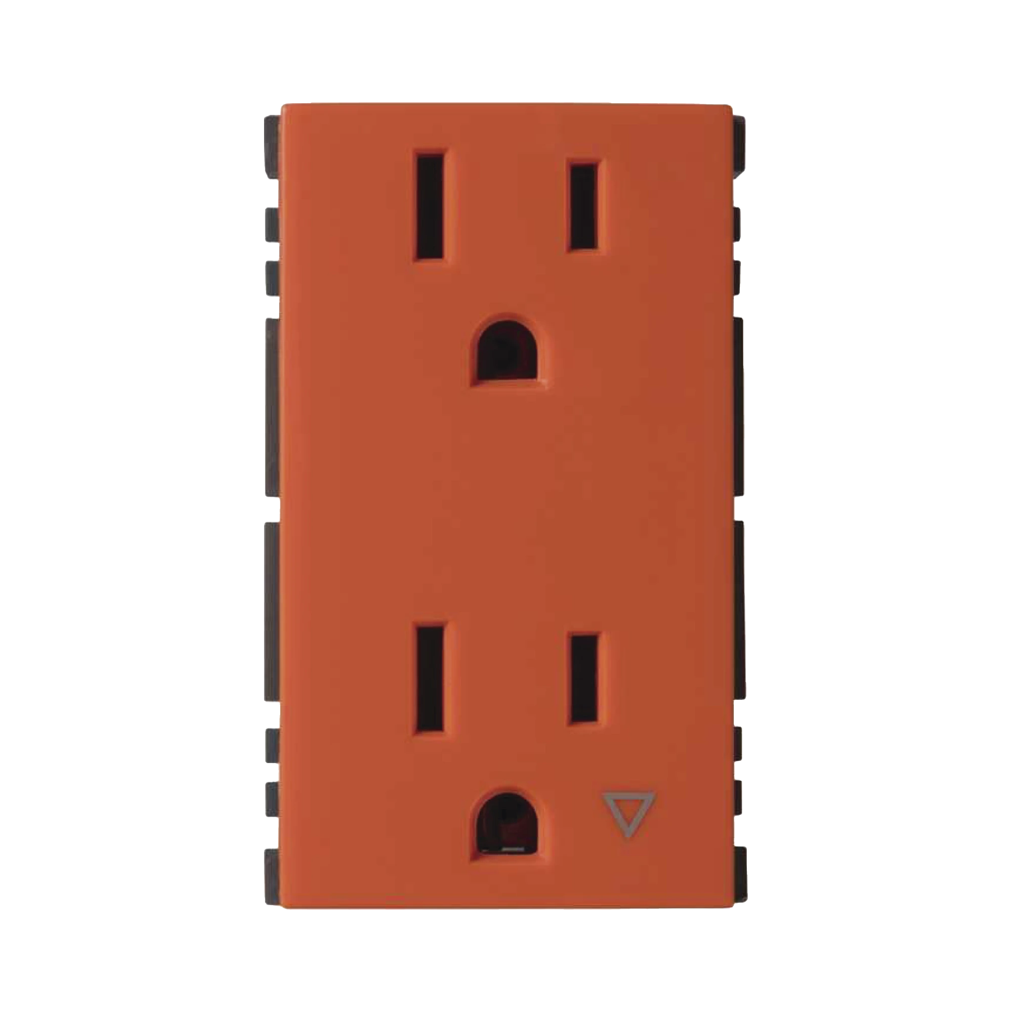 TOMA DE CORRIENTE DÚPLEX / TIERRA AISLADA / 10A 127V / EMBORNAMIENTO A TORNILLO / COLOR NARANJA / SIMON 25 PLUS
