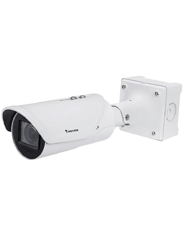 VIVOTEK IB9387LPR - CAMARA IP BULLET EXTERIOR CON RECONOCIMIENTO DE MATRICULAS/ 5 MP /LENTE VARIFOCAL 2.7 ~ 13.5 MM/ EXTERIOR/ WDR PRO/ H265/ SMART FOCUS/ SNV II/ SMART-Videoanálisis-VIVOTEK-Bsai Seguridad & Controles
