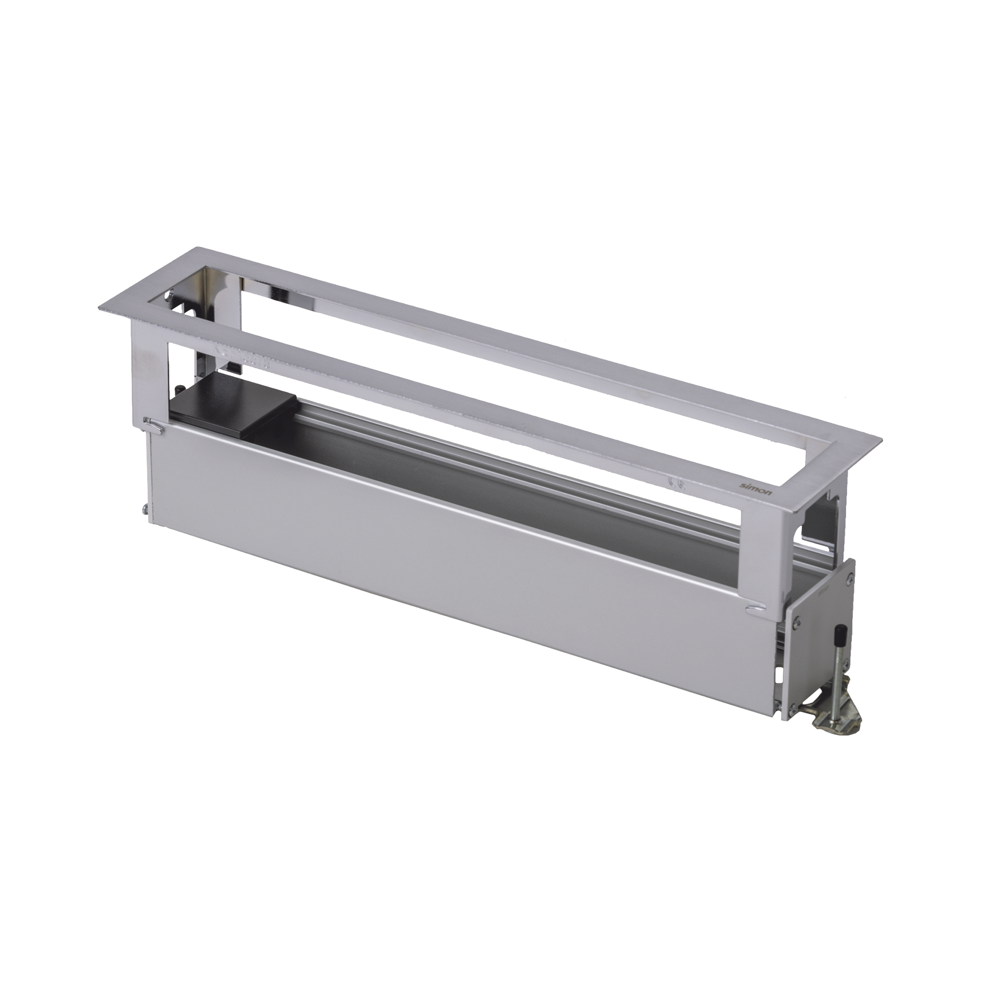 CAJA PARA INSTALACION EN ESCRITORIO PARA VOZ, DATOS O CONTACTOS ELECTRICOS / CAPACIDAD PARA 6 MODULOS / SALIDA DE CABLES POSTERIOR / LOS MODULOS SE ADQUIEREN APARTE / (KFC136/14CY)