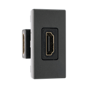 MODULO HDMI HEMBRA - HEMBRA COLOR GRAFITO / (K129B/14)