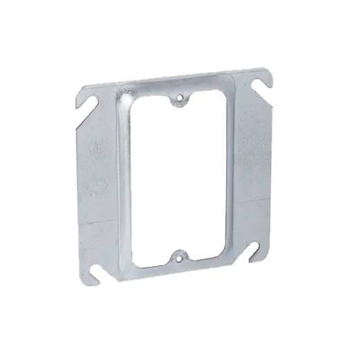 SOBRETAPA CUADRADA DE 4" DE ACERO GALVANIZADO CON REALCE DE 1/4".-Canalización-RACO-HUB-771-Bsai Seguridad & Controles