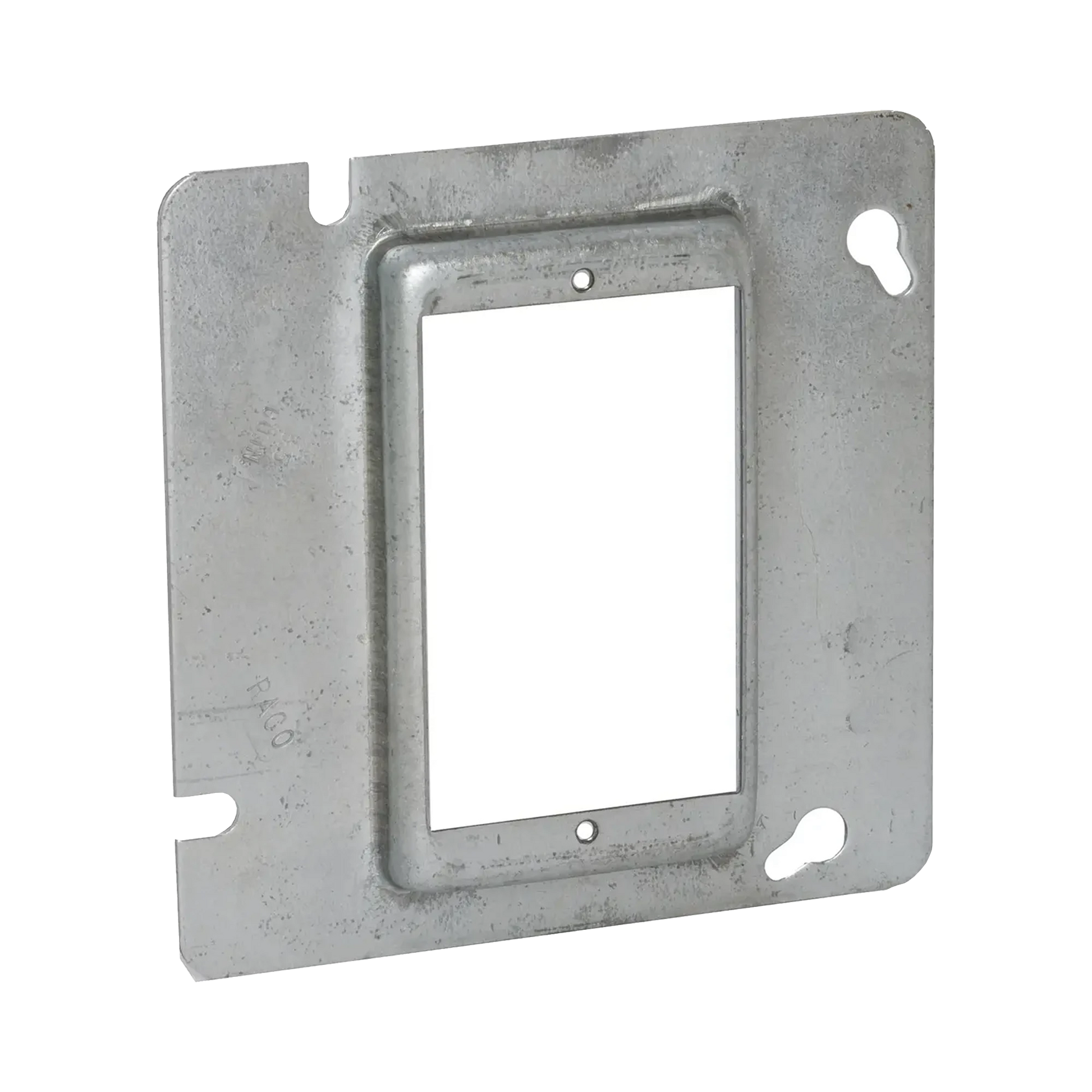 SOBRETAPA CUADRADA GALVANIZADA DE 4 11-16", REALCE DE 1/2".-Canalización-RACO-Bsai Seguridad & Controles