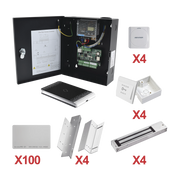 KIT DE CONTROL DE ACCESO CON TARJETA PARA 4 PUERTAS / TODO INCLUIDO / SOFTWARE IVMS4200 INCLUIDO-Paneles de Control de Acceso-HIKVISION-Bsai Seguridad & Controles