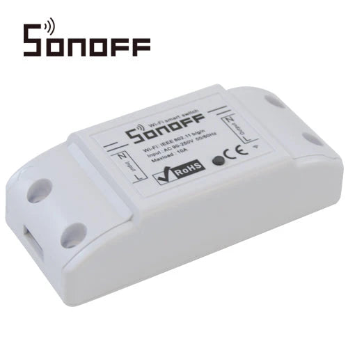 INTERRUPTOR ON/OFF SONOFF BASIC R2 SMART INALAMBRICO WIFI PARA SOLUCION DE SMART HOME CON TEMPORIZADOR PARA IOS Y ANDROID COMPATIBLE CON ALEXA/GOOGLE HOME/NEST/IFTTT 1CH WIFI 2.4GHZ HASTA 10AMP // VERSIÓN NUEVA R2 //-Automatizacion - Casa Inteligente-SONOFF-SONOFF BASIC BASICR2-Bsai Seguridad & Controles