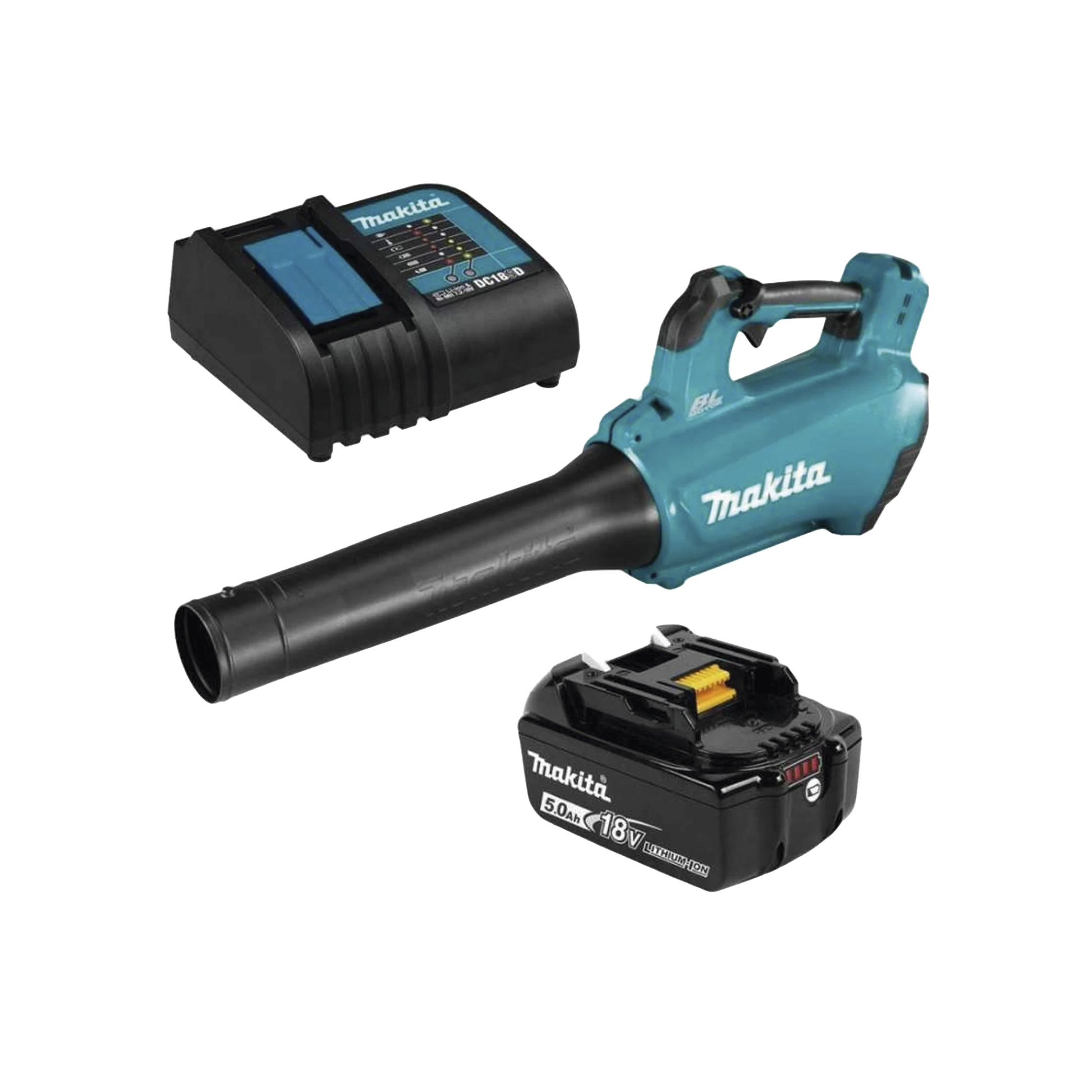 SOPLADORA INALÁMBRICA DE 18V CON VELOCIDAD VARIABLE, INCLUYE 1 BATERÍA Y CARGADOR.-Ferreteria-MAKITA-Bsai Seguridad & Controles