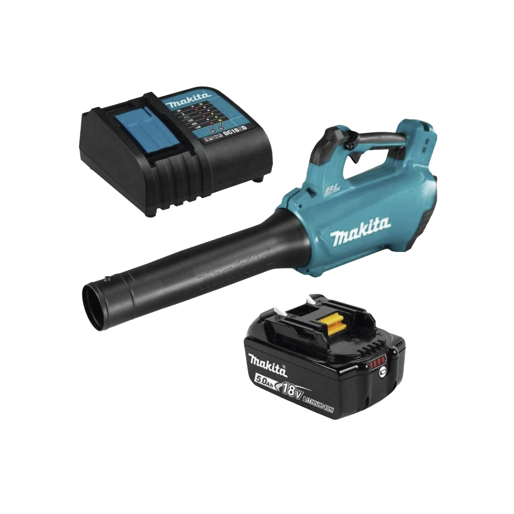 SOPLADORA INALÁMBRICA DE 18V CON VELOCIDAD VARIABLE, INCLUYE 1 BATERÍA Y CARGADOR.-Ferreteria-MAKITA-Bsai Seguridad & Controles