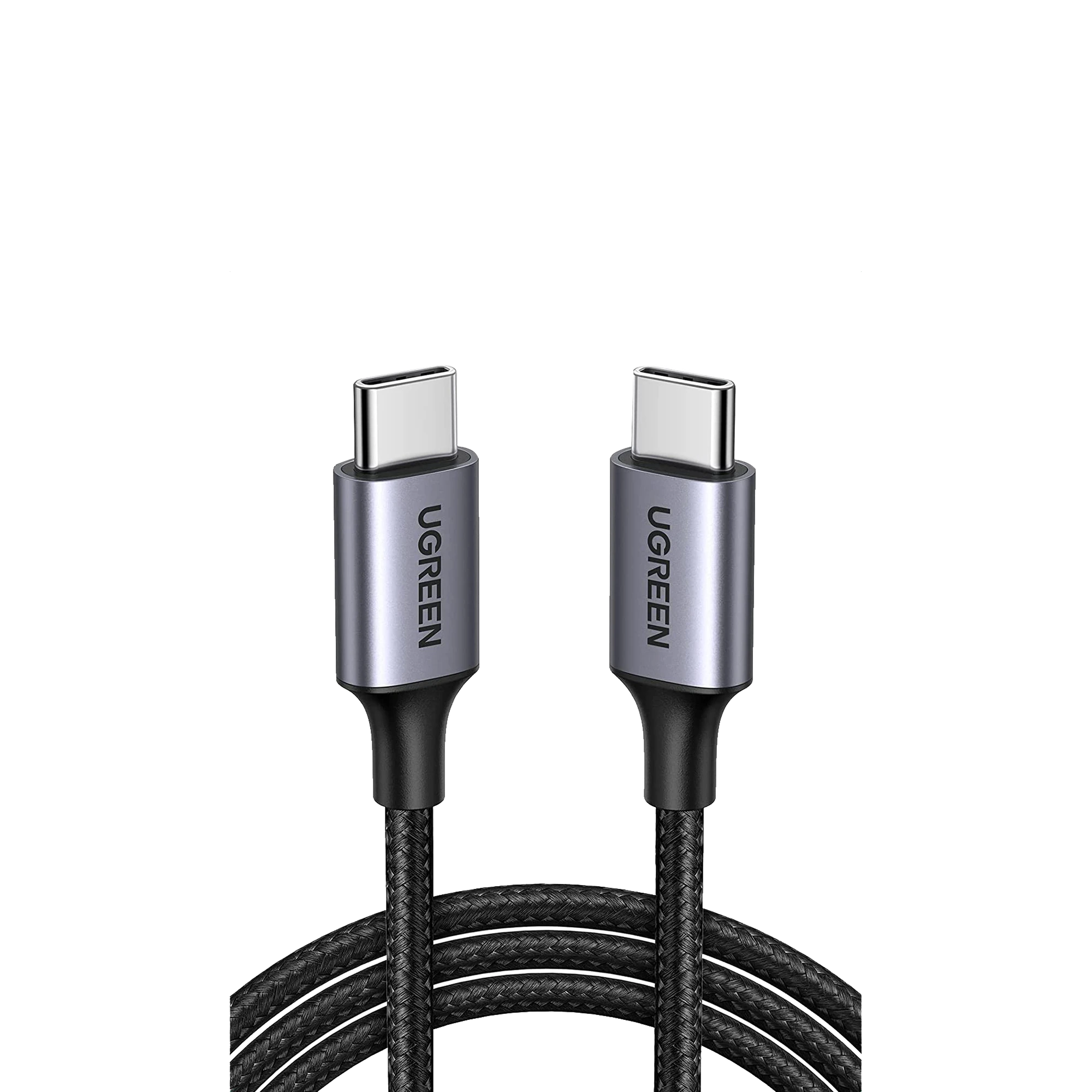 CABLE USB C A USB C / 2 METROS / CARCASA DE ALUMINIO / NYLON TRENZADO / TRANSFERENCIA DE DATOS HASTA 480 MBPS / SOPORTA CARGA RÁPIDA DE HASTA 60W, 20V 3A-Cableado-UGREEN-Bsai Seguridad & Controles