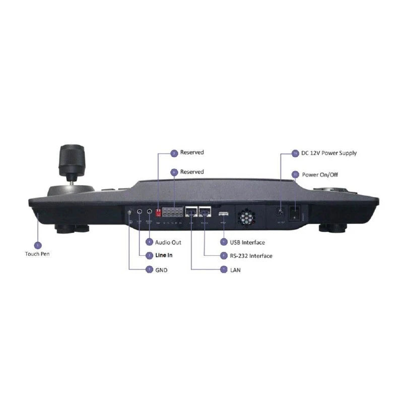 JOYSTICK IP CON PANTALLA TÁCTIL DE 7" / COMPATIBLE CON CÁMARAS IP / PTZ IP / DVRS / NVRS / SOPORTA EPCOM, HILOOK Y HIKVISION-Accesorios Generales-HIKVISION-Bsai Seguridad & Controles