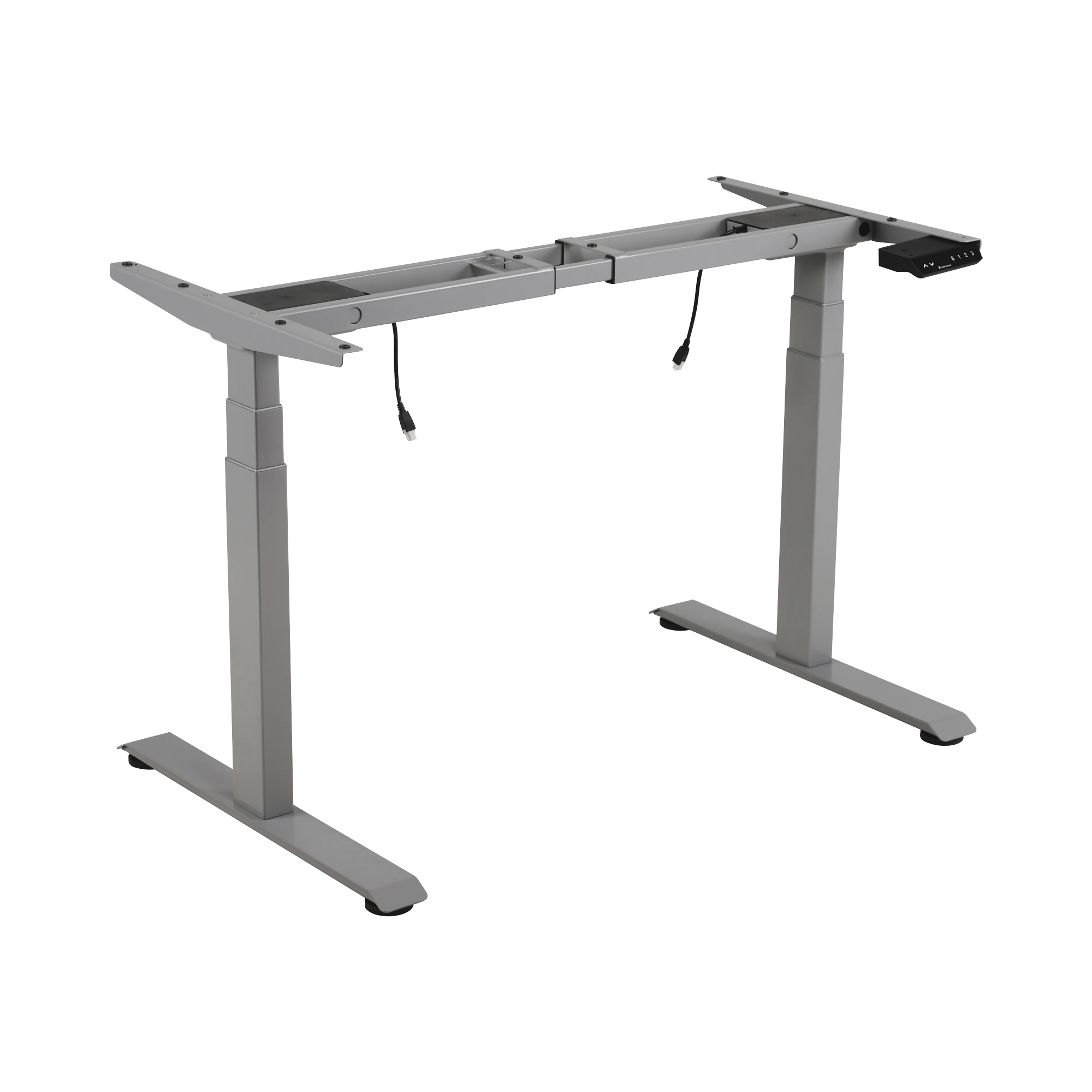 BASE DE ESCRITORIO MOTORIZADO PROFESIONAL / ALTURA AJUSTABLE 60-125CM / ESTRUCTURA ESTABLE / FUNCIONAMIENTO SUAVE / 3 PRESET DE POSICIONES / COLOR GRIS / SOPORTA HASTA 100KG DE CARGA-Monitores Pantallas y Mobiliario-EPCOM INDUSTRIAL-Bsai Seguridad & Controles