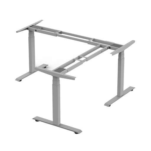 BASE DE ESCRITORIO MOTORIZADO PROFESIONAL TIPO L (3 COLUMNAS) / ALTURA AJUSTABLE 60-125CM / ESTRUCTURA ESTABLE / FUNCIONAMIENTO SUAVE / 4 PRESET DE POSICIONES / COLOR GRIS / SOPORTA HASTA 150KG DE CARGA-Monitores Pantallas y Mobiliario-EPCOM INDUSTRIAL-EM33-3A3-Bsai Seguridad & Controles