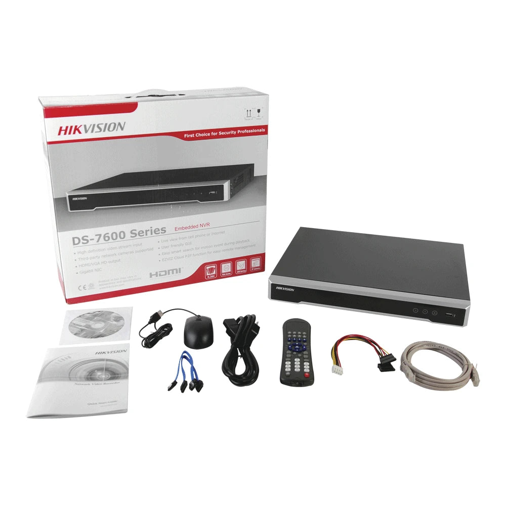 NVR 12 MEGAPIXEL (4K) / 8 CANALES IP / 8 PUERTOS POE+ / 2 BAHÍAS DE DISCO DURO / SWITCH POE 300 MTS / HDMI EN 4K / SOPORTA POS-Nvrs-HIKVISION-Bsai Seguridad & Controles