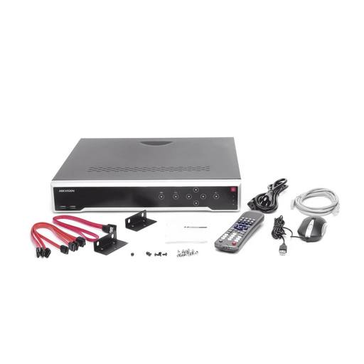 NVR 12 MEGAPIXEL (4K) / 32 CANALES IP / 24 PUERTOS POE+ / SWITCH POE 300 MTS / HDMI EN 4K / SOPORTA POS-Nvrs-HIKVISION-DS-7732NI-I4/24P-Bsai Seguridad & Controles