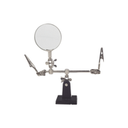 SOPORTE CON LUPA Y DOS BRAZOS CON CLIP. IDEAL PARA TRABAJOS DE SOLDADURA.-Equipo de Laboratorio-EPCOM POWERLINE-Bsai Seguridad & Controles
