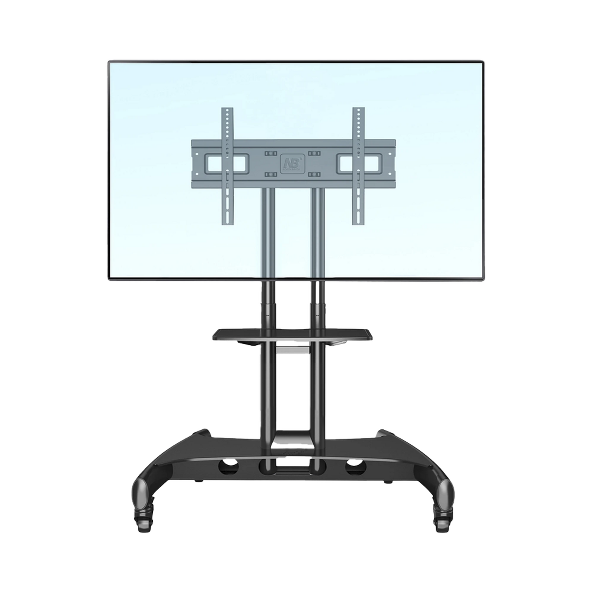 SOPORTE DE PANTALLA CON RUEDAS / COMPATIBLE CON MONITORES DE32 "A 75" / BASE PARA COLOCAR ACCESORIOS ADICIONALES / VESA 200*200 -600*400-Monitores Pantallas y Mobiliario-NB-EPCOM-Bsai Seguridad & Controles