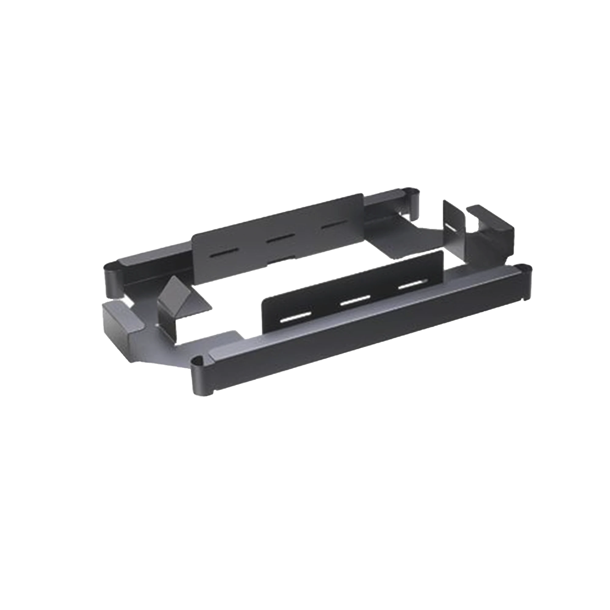 SOPORTE PARA APILAR DE 1 A 4 CHAROLAS DE EMPALME FST24S, COMPATIBLE CON PANELES FMT Y FMD, COLOR NEGRO-Distribuidores de Fibra Optica-PANDUIT-Bsai Seguridad & Controles