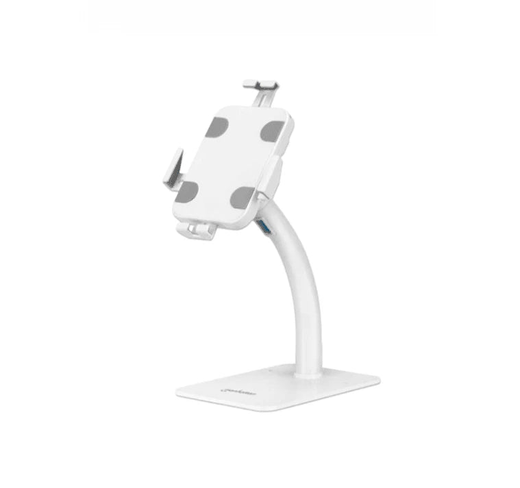 MANHATTAN 406352 - SOPORTE ANTIRROBO PARA TABLET Y IPAD / SOPORTE UNIVERSAL PARA TABLETAS DE 7,9" A 11", PARA ESCRITORIO, CON ROTACIÓN DE 360°, INCLINACIÓN DE +20° A -110°, BLANCO-Soporte y Montaje-MANHATTAN-Bsai Seguridad & Controles