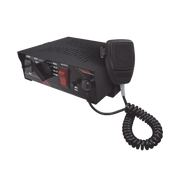 SIRENA VEHICULAR DE 100W DE POTENCIA, CON SWITCH GIRATORIO DE 6 POSICIONES Y MICRÓFONO INTEGRADO DE USO RUDO