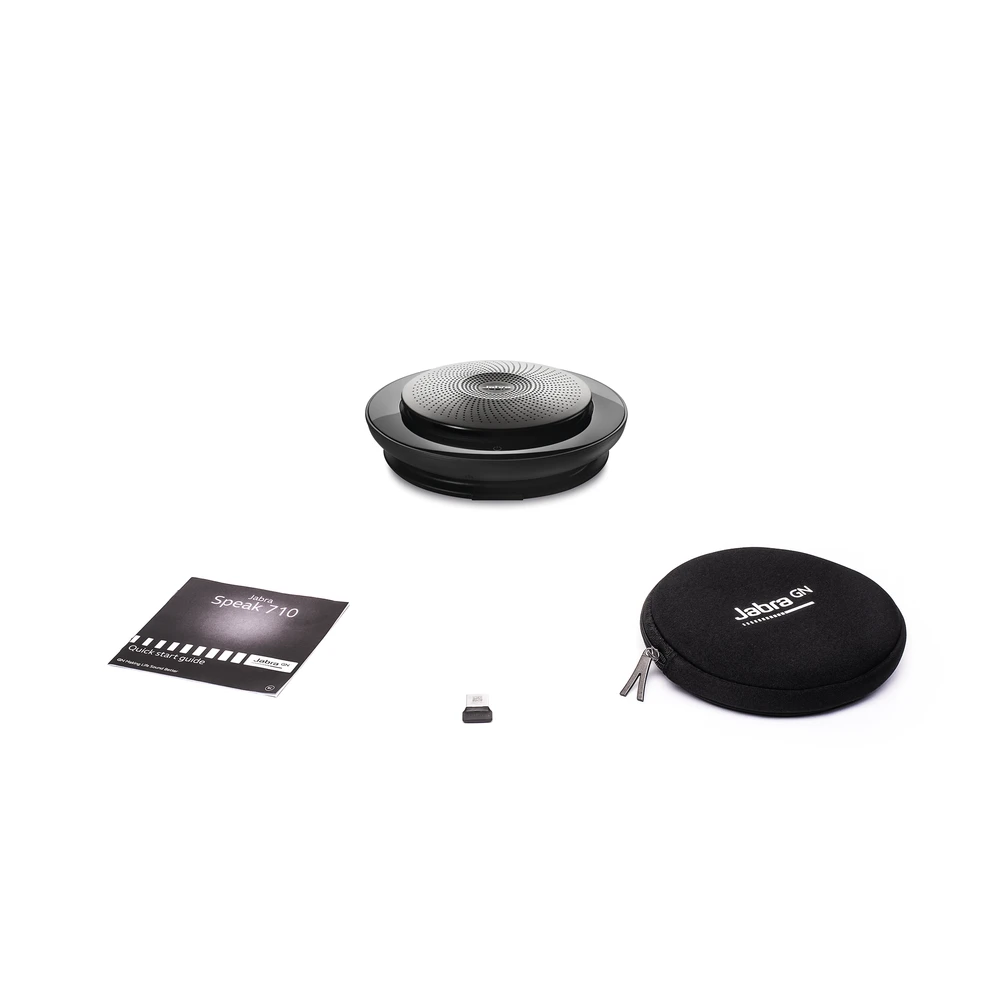 SPEAK 710 MS, ALTAVOZ CON MICRÓFONO, PORTÁTIL, SONIDO INCREÍBLE PARA CONFERENCIAS Y MÚSICA, CERTIFICADO MICROSOFT SKYPE EMPRESARIAL(7710-309)-VoIP y Telefonía IP-JABRA-Bsai Seguridad & Controles