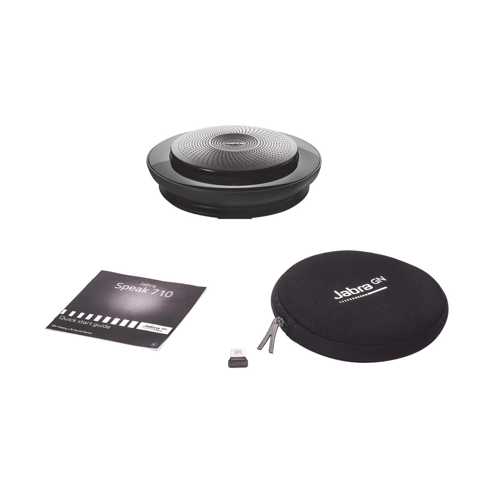 SPEAK 710, ALTAVOZ CON MICRÓFONO, PORTÁTIL, SONIDO INCREÍBLE PARA CONFERENCIAS Y MÚSICA (7710-409)-VoIP y Telefonía IP-JABRA-Bsai Seguridad & Controles