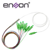 SPLITTER PLC (DIVISOR OPTICO) ENSON ENS-PLC1X8 CON CONECTORES SC APC 1X8 FIBRA OPTICA MONOMODO-GPON-ENSON-Bsai Seguridad & Controles