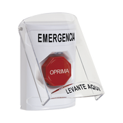 BOTÓN MULTIPROPÓSITO, EMERGENCIA, RESET CON LLAVE, ESPAÑOL, TAPA DE POLICARBONATO, 2 RELEVADORES FORMA C, INTERIOR