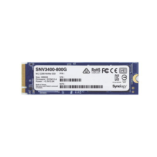 SSD 800GB NVME M.2 2280, DISEÑADA PARA SYNOLOGY NAS CON RANURAS M.2 INTEGRADAS-Almacenamiento-SYNOLOGY-Bsai Seguridad & Controles