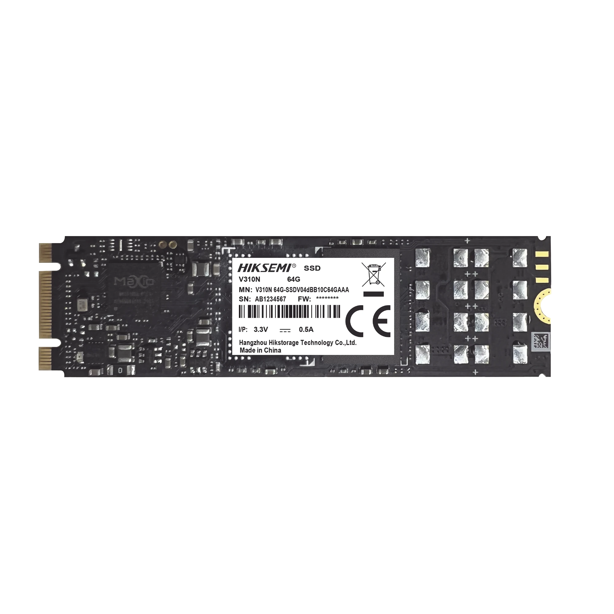 SSD M.2 PARA VIDEOVIGILANCIA MÓVIL / 512 GB / ALTO PERFORMANCE / USO 24/7 / RESISTENTE EN ALTA TEMPERATURAS-Servidores / Almacenamiento-HIKSEMI BY HIKVISION-HS-SSD-V310N/512G-Bsai Seguridad & Controles