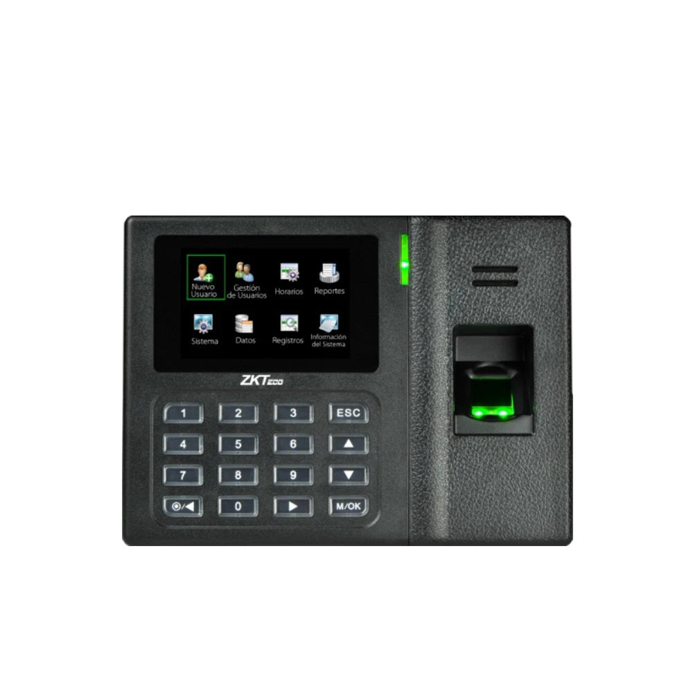 CONTROL DE ASISTENCIA CHECADOR AUTONOMO ZKTECO LX14 BIOMETRICO DE 500HUELLAS/500CONTRASEÑAS/50,000REGISTROS USBHOST/SSR-FORMATOEXCEL-Biometricos-ZKTECO-Bsai Seguridad & Controles