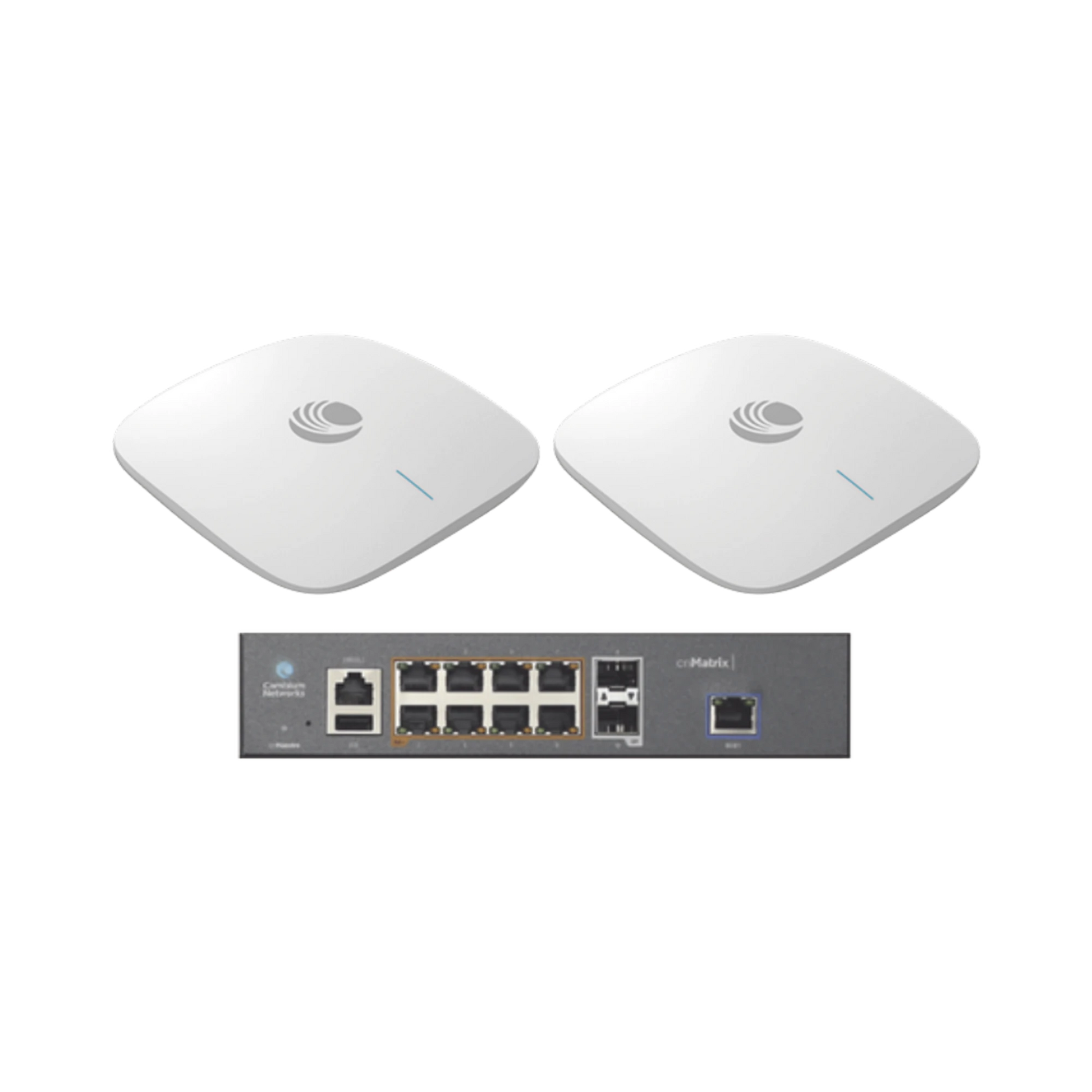 STARTER KIT WI-FI EMPRESARIAL DE 2 ACCESS POINT XV2-2X Y 1 SWITCH POE EX1010P-Redes WiFi-CAMBIUM NETWORKS-Bsai Seguridad & Controles