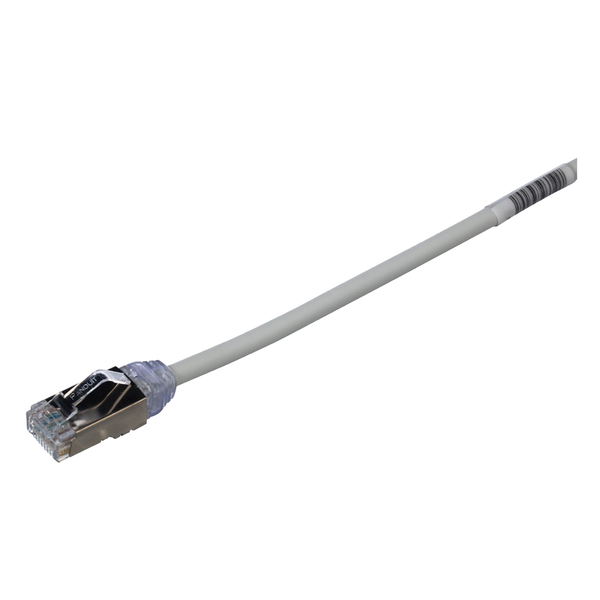 PATCH CORD CAT6A, DIAMETRO REDUCIDO 28 AWG, BLINDADO S/FTP, CM/LS0H, 2 METROS (6.56 PIES), COLOR GRIS