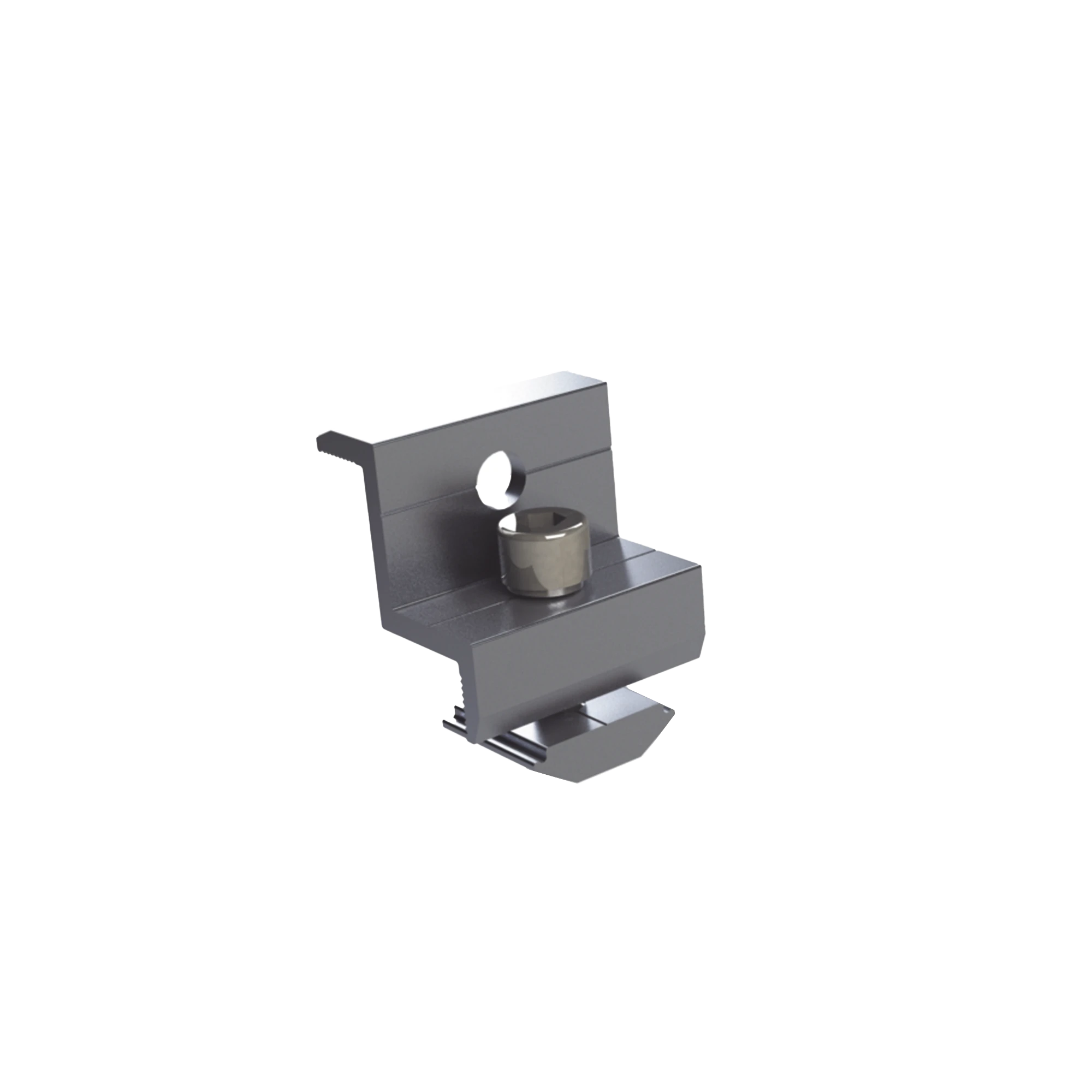 SUJETADOR FINAL 30 MM Y 35 MM PARA MONTAJE DE PANELES SOLARES EN RIEL 5 Y 8-Energía Solar-EPCOM POWERLINE-Bsai Seguridad & Controles