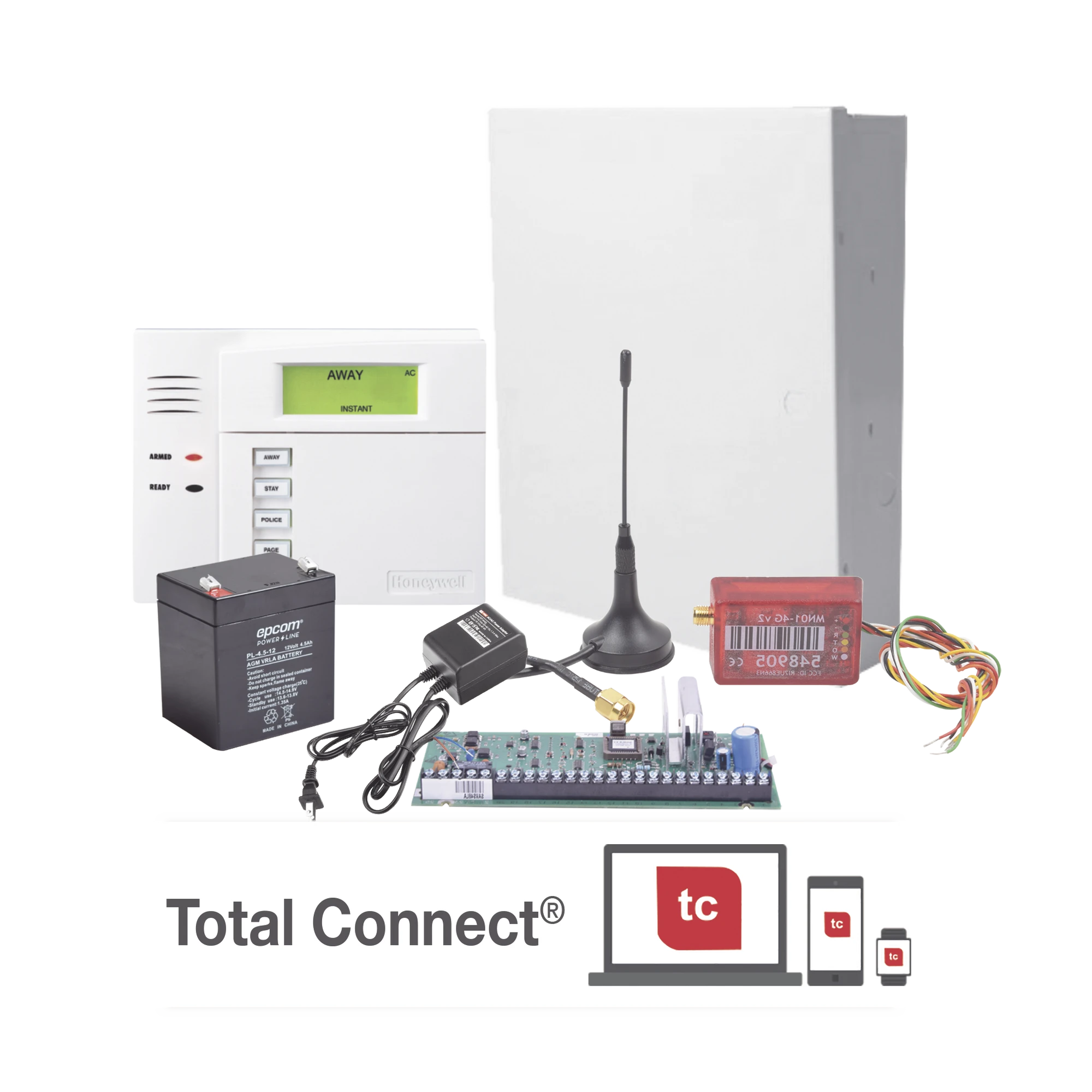 SUPER KIT DE PANEL VISTA48LA CON TECLADO 6150 TRANSFORMADOR Y COMUNICADOR MN02LTEMV3-Alarmas-HONEYWELL HOME RESIDEO-Bsai Seguridad & Controles