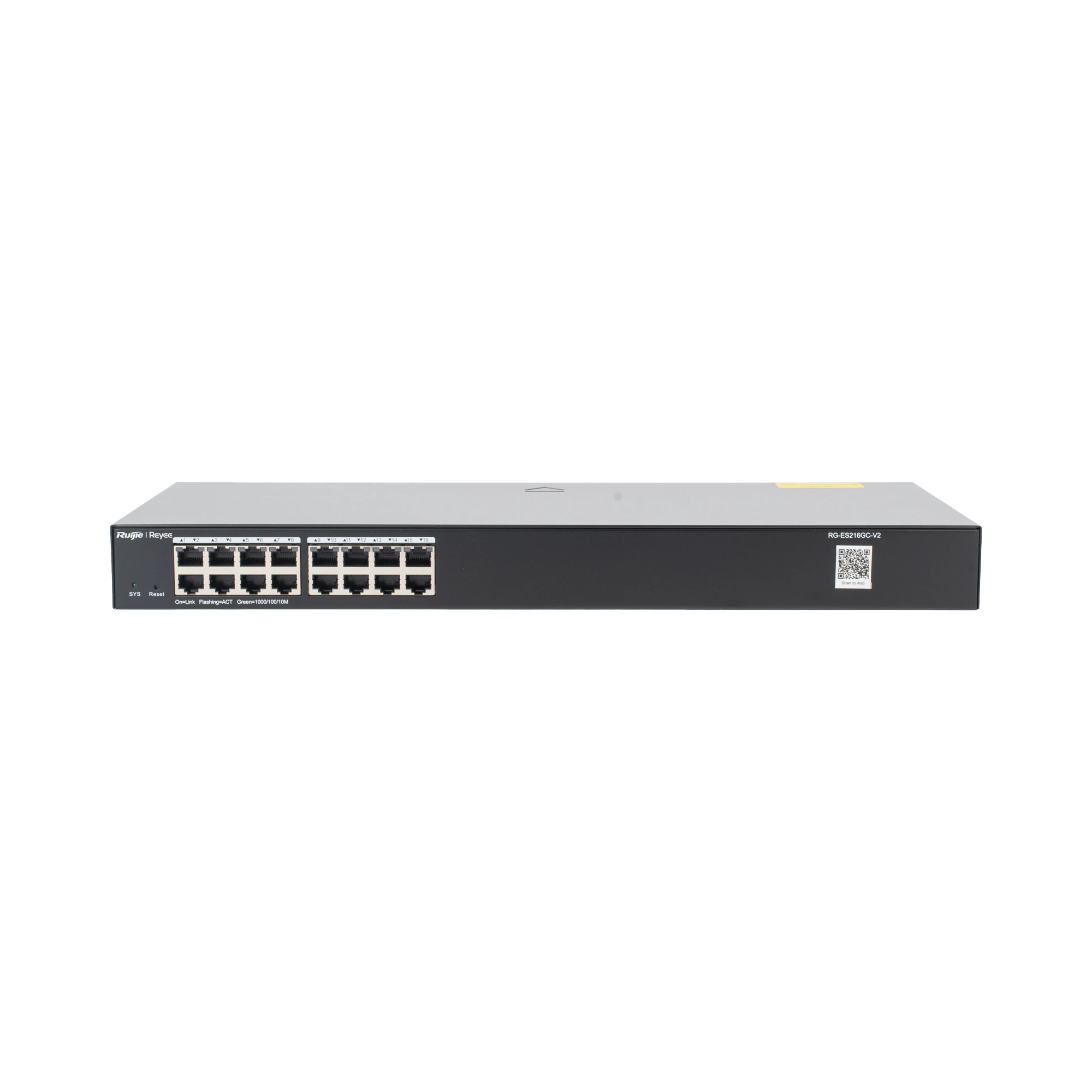 SWITCH ADMINISTRABLE 16 PUERTOS GIGABIT, GESTIÓN GRATUITA DESDE LA NUBE-Networking-RUIJIE-RG-ES216GC-V2-Bsai Seguridad & Controles