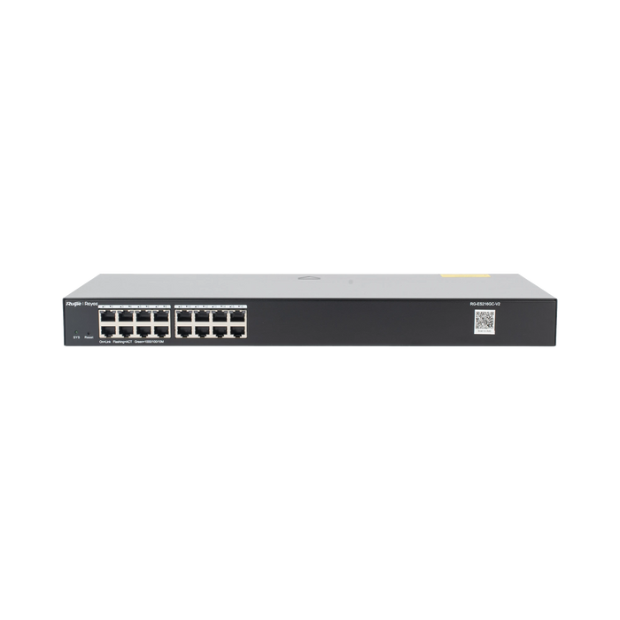 SWITCH ADMINISTRABLE 16 PUERTOS GIGABIT, GESTIÓN GRATUITA DESDE LA NUBE-Networking-RUIJIE-RG-ES216GC-V2-Bsai Seguridad & Controles