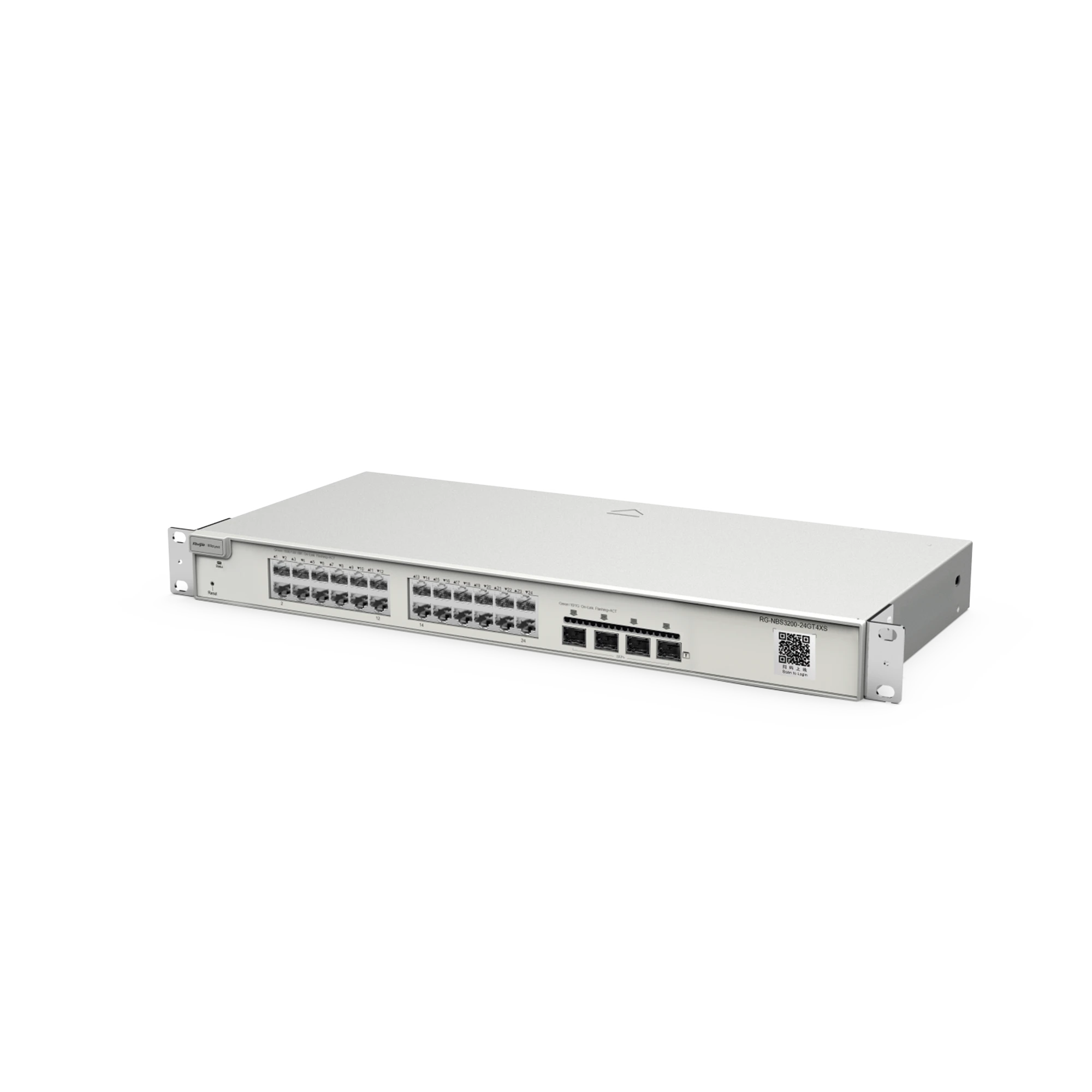 SWITCH ADMINISTRABLE CAPA 2+ PLUS, CON 24 PUERTOS GIGABIT, 4 PUERTOS SFP+ PARA FIBRA 10GB, GESTIÓN GRATUITA DESDE LA NUBE.-Networking-RUIJIE-Bsai Seguridad & Controles