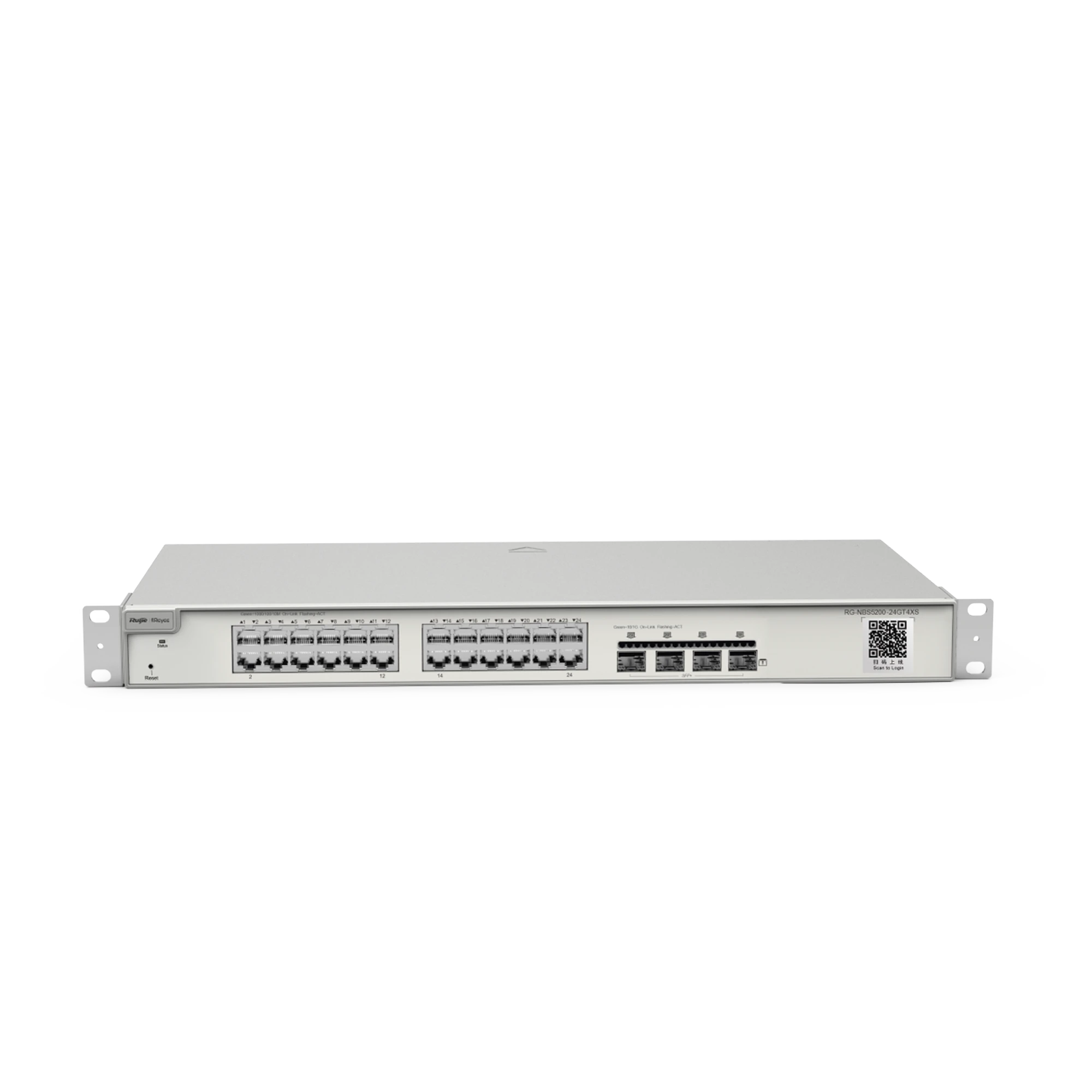 SWITCH ADMINISTRABLE CAPA 3 CON 24 PUERTOS GIGABIT + 4 SFP+ PARA FIBRA 10GB, GESTIÓN GRATUITA DESDE LA NUBE-Networking-RUIJIE-Bsai Seguridad & Controles