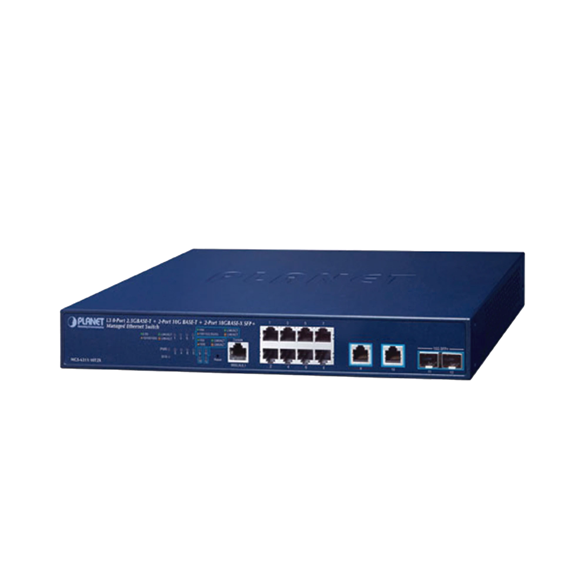 SWITCH ADMINISTRABLE CAPA 3, 8 PUERTOS DE 2.5G BASE-T, 2 PUERTOS DE 10 G BASE-T, 2 PUERTOS SFP DE 10 G-Networking-PLANET-Bsai Seguridad & Controles