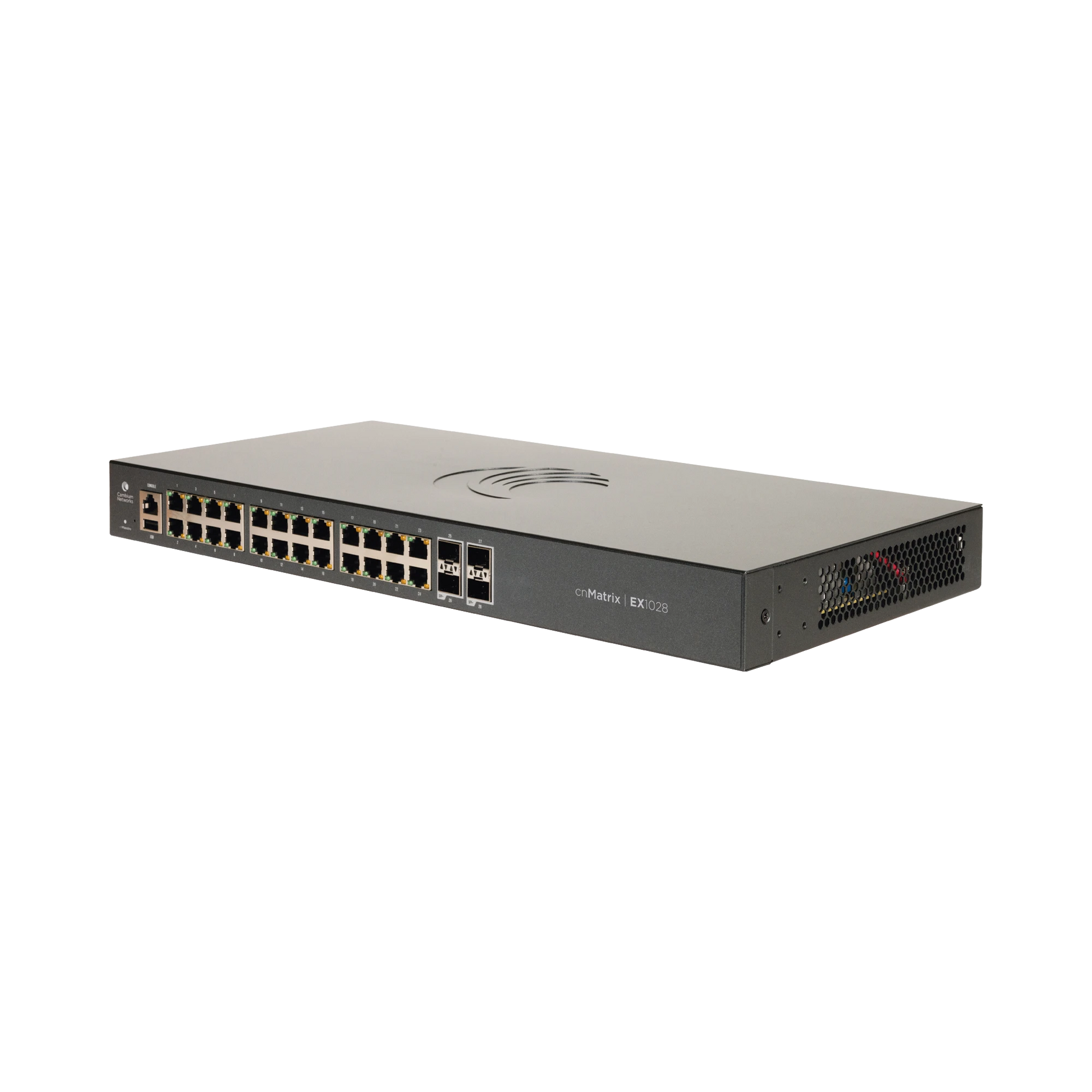 SWITCH CNMATRIX EX1028 DE 24 PUERTOS GIGABIT ETHERNET Y 4 SFP, CAPA 2, GESTIÓN EN LA NUBE-Inyectores PoE-CAMBIUM NETWORKS-Bsai Seguridad & Controles