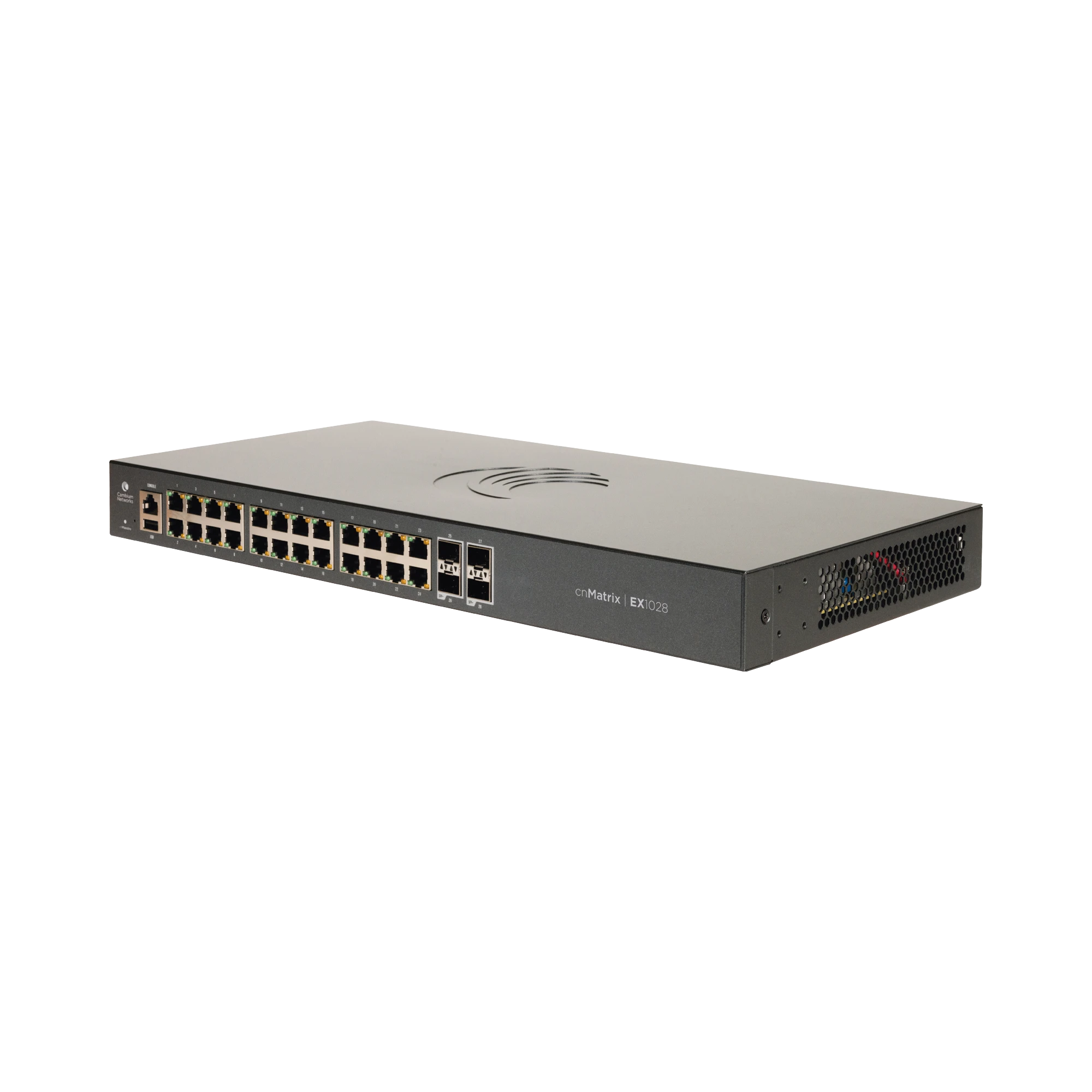 SWITCH CNMATRIX EX1028 DE 24 PUERTOS GIGABIT ETHERNET Y 4 SFP, CAPA 2, GESTIÓN EN LA NUBE-Inyectores PoE-CAMBIUM NETWORKS-Bsai Seguridad & Controles