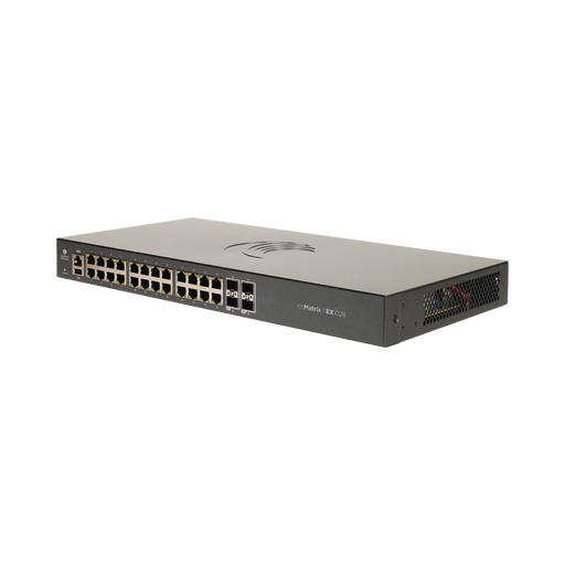 SWITCH CNMATRIX EX1028 DE 24 PUERTOS GIGABIT ETHERNET Y 4 SFP, CAPA 2, GESTIÓN EN LA NUBE-Inyectores PoE-CAMBIUM NETWORKS-MX-EX1028XXA-0-Bsai Seguridad & Controles