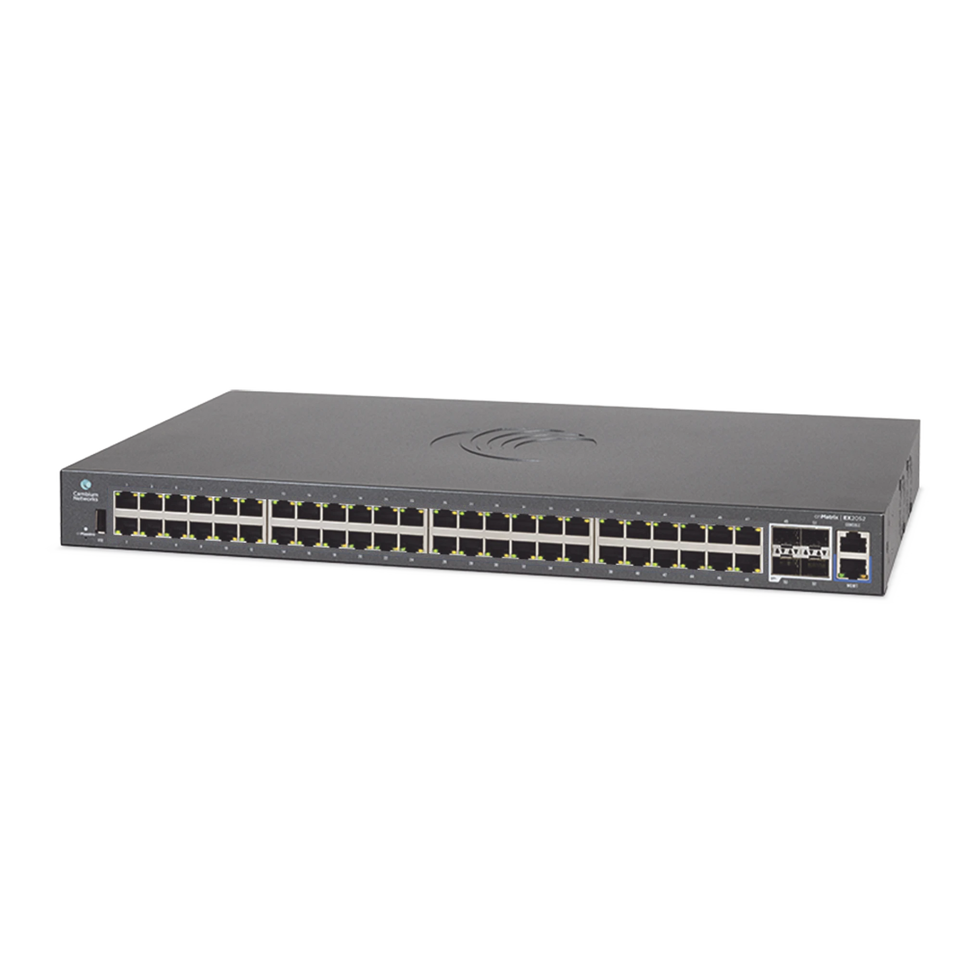 SWITCH CNMATRIX EX2052 DE 48 PUERTOS GIGABIT ETHERNET Y 4 SFP+, CAPA 3, GESTIÓN EN LA NUBE-Inyectores PoE-CAMBIUM NETWORKS-Bsai Seguridad & Controles