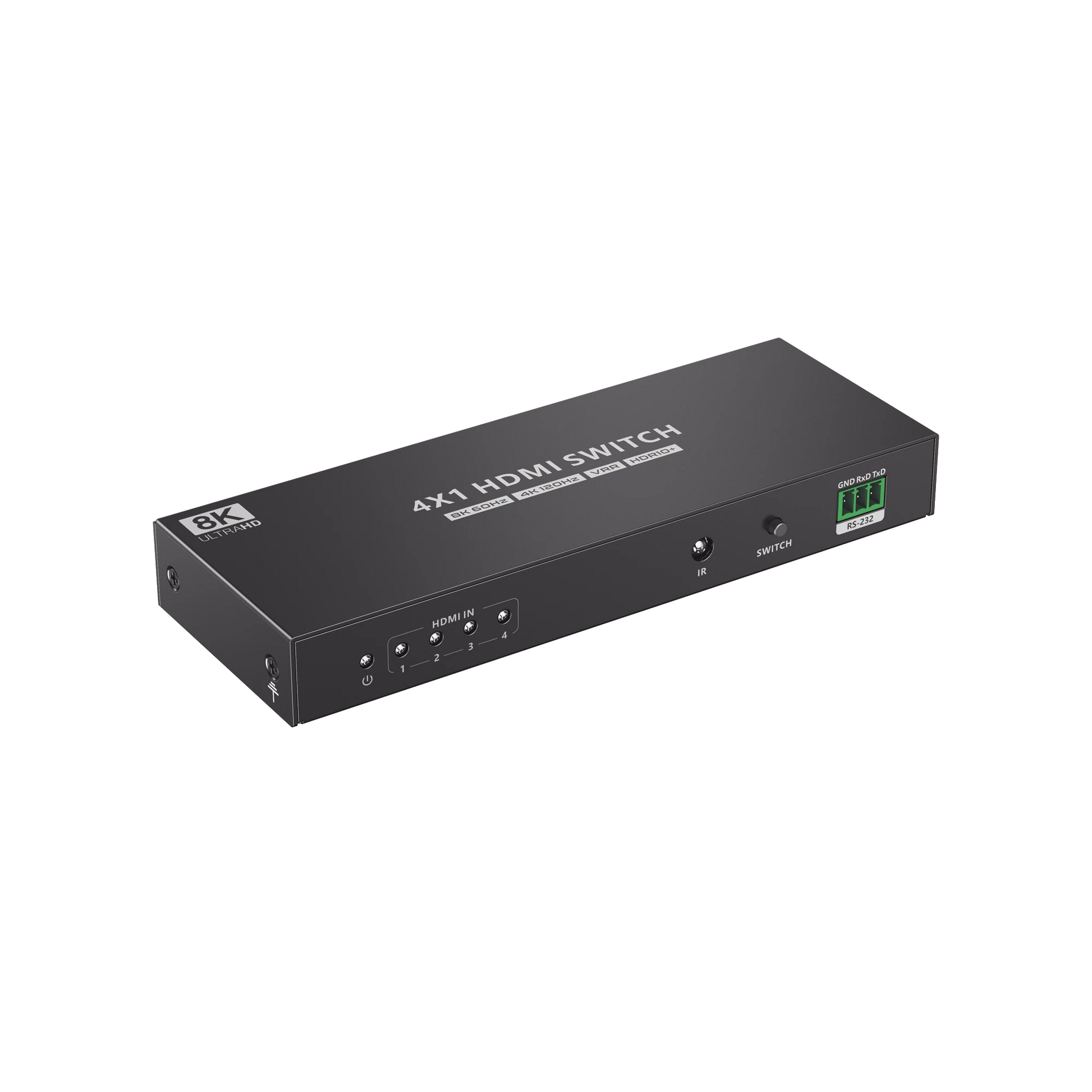 SWITCH CONMUTADOR HDMI 4X1 | 4 ENTRADAS 1 SALIDA | VELOCIDAD DE TRASMISIÓN 48 GBPS | RESOLUCIÓN 8K | SALIDA DE AUDIO | HDCP 2.3-Accesorios Generales-EPCOM TITANIUM-Bsai Seguridad & Controles