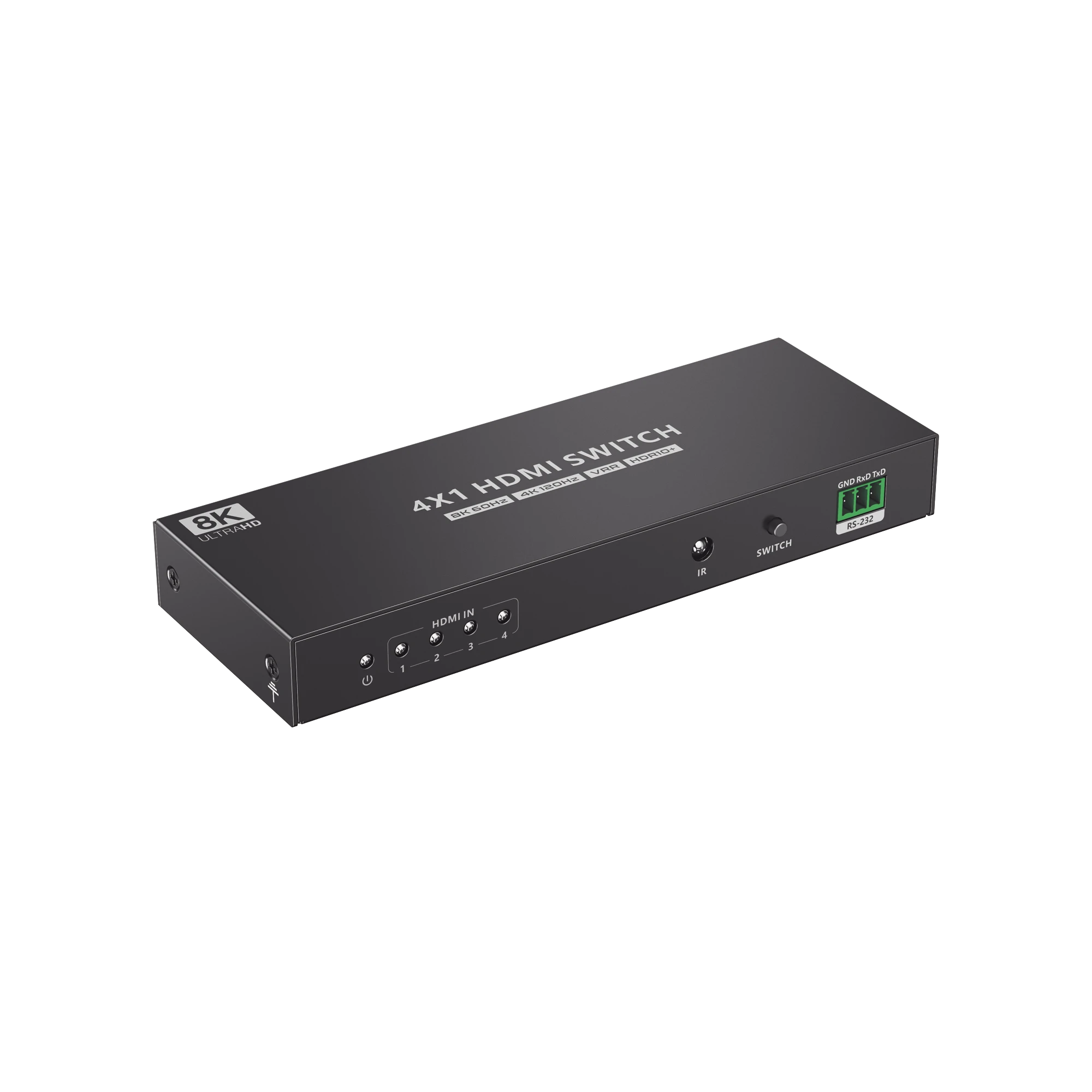 SWITCH CONMUTADOR HDMI 4X1 | 4 ENTRADAS 1 SALIDA | VELOCIDAD DE TRASMISIÓN 48 GBPS | RESOLUCIÓN 8K | SALIDA DE AUDIO | HDCP 2.3-Accesorios Generales-EPCOM TITANIUM-Bsai Seguridad & Controles