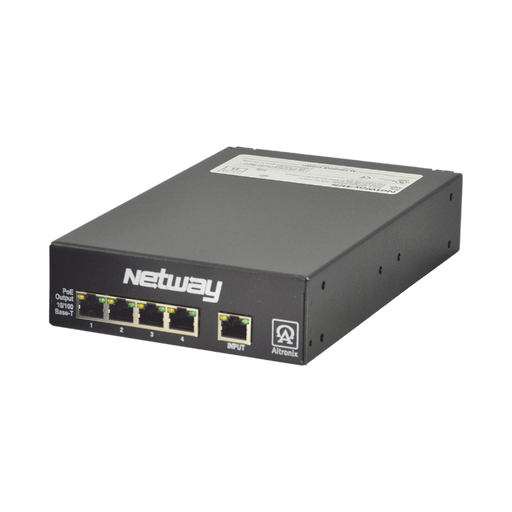 SWITCH DE 4 PUERTOS POE+-Inyectores PoE-ALTRONIX-NETWAY4ES-Bsai Seguridad & Controles