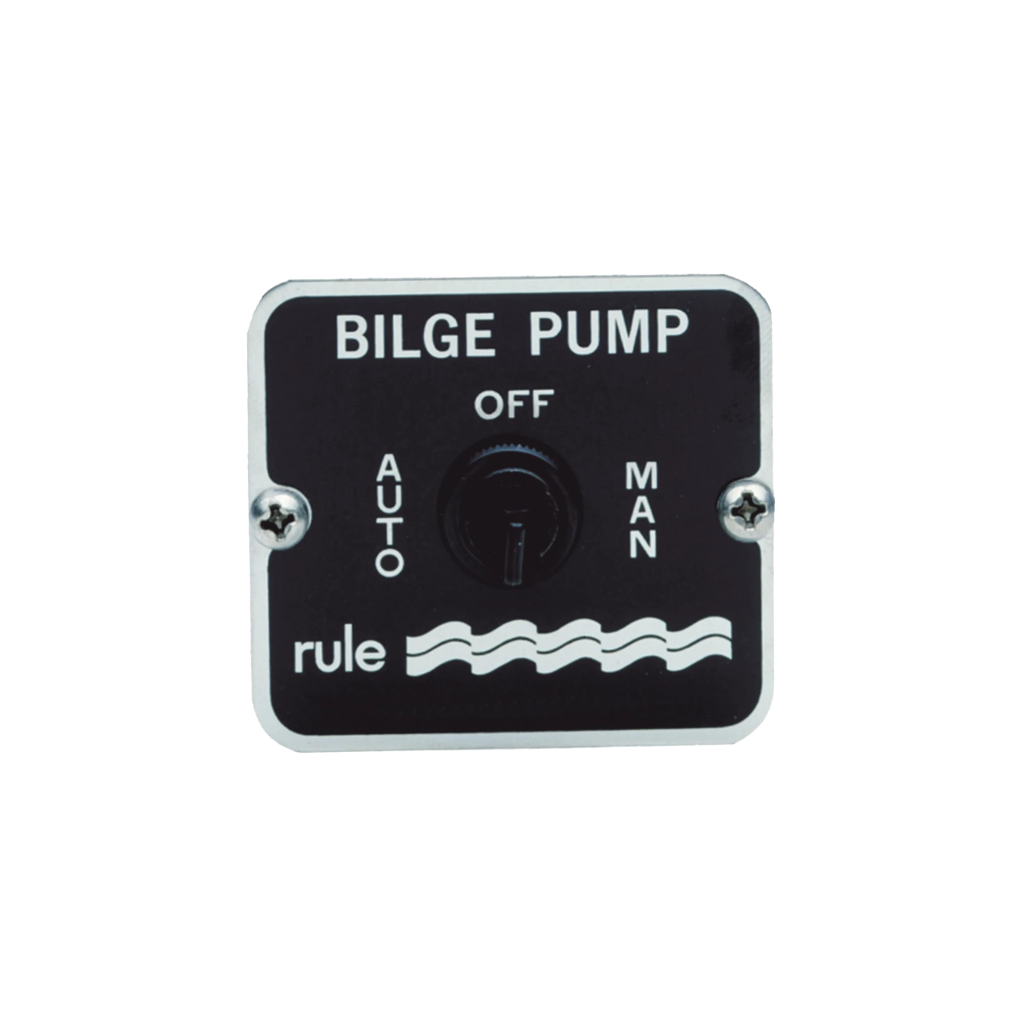 SWITCH DE TRES POSICIONES PARA CONTROL DE BOMBAS DE ACHIQUE DE 12 O 24 VCD.-Soluciones Marinas-RULE-Bsai Seguridad & Controles