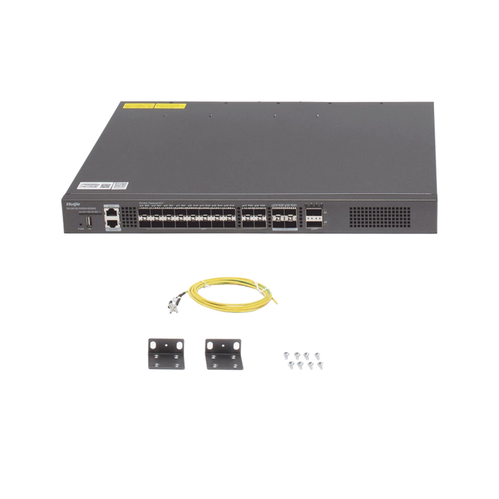 SWITCH DISTRIBUCIÓN DE FIBRA HASTA 23TBPS DE CAPACIDAD-Switches-RUIJIE-RG-S6120-20XS4VS2QXS-Bsai Seguridad & Controles