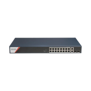 SWITCH GIGABIT POE+ / ADMINISTRABLE / 16 PUERTOS 1000 MBPS POE+ (4 PUERTOS POE++ 90 W) / 2 PUERTOS 1000 MBPS DE UPLINK / 2 PUERTOS SFP / CONFIGURACIÓN NUBE HIK-PARTNERPRO / MODO EXTENDIDO HASTA 300 METROS / 230 W-Networking-HIKVISION-DS-3E1520HP-SI-16P2T2F-Bsai Seguridad & Controles