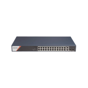 SWITCH GIGABIT POE+ / ADMINISTRABLE / 24 PUERTOS 1000 MBPS POE+ (4 PUERTOS POE++ 90 W) / 2 PUERTOS 1000 MBPS DE UPLINK / 2 PUERTOS SFP / CONFIGURACIÓN NUBE HIK-PARTNERPRO / MODO EXTENDIDO HASTA 300 METROS / 370 W-Networking-HIKVISION-DS-3E1528HP-SI-24P2T2F-Bsai Seguridad & Controles